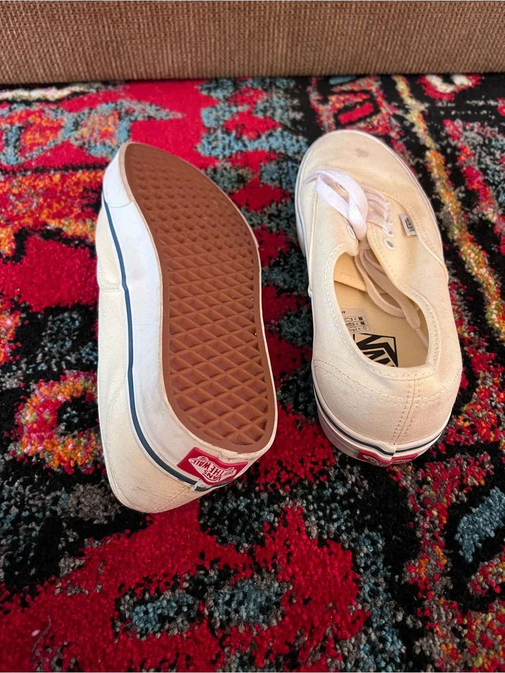 Vans Classic Low-Top Sneakers in Cream